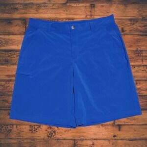 Columbia PFG Grander Marlin II Offshore 10" Shorts Men 38 UPF50 Omni Shield Blue